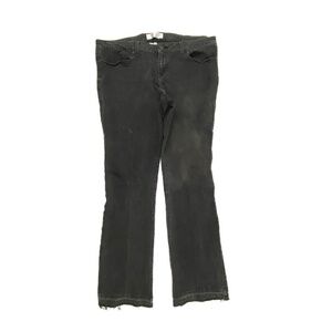 No Boundaries Straight Raw Hem‎ Women's size 17 Black denim Jeans